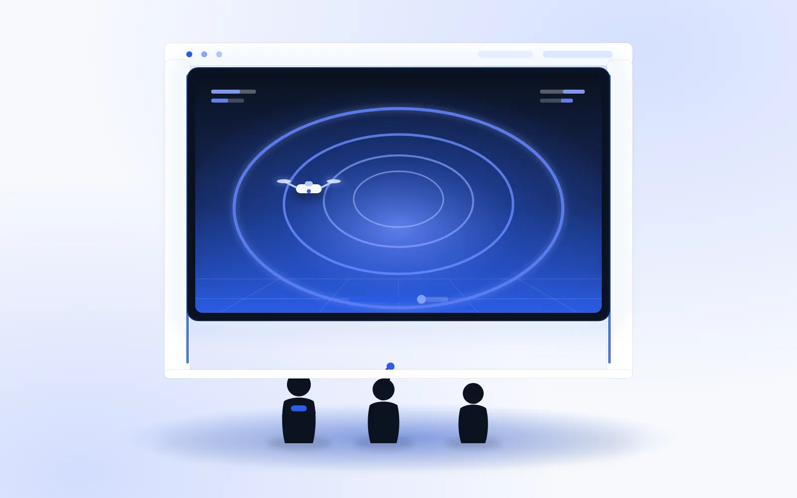 Interactive booth game production by Cyrus 365 — a crowd playing at an exhibition stand